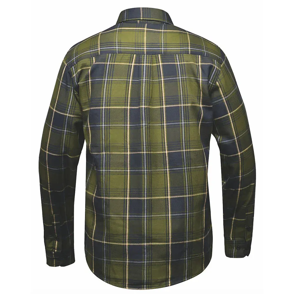 Black and Olive Green Flannel Shirt by DERRINGER Flannel Co. - Image 2