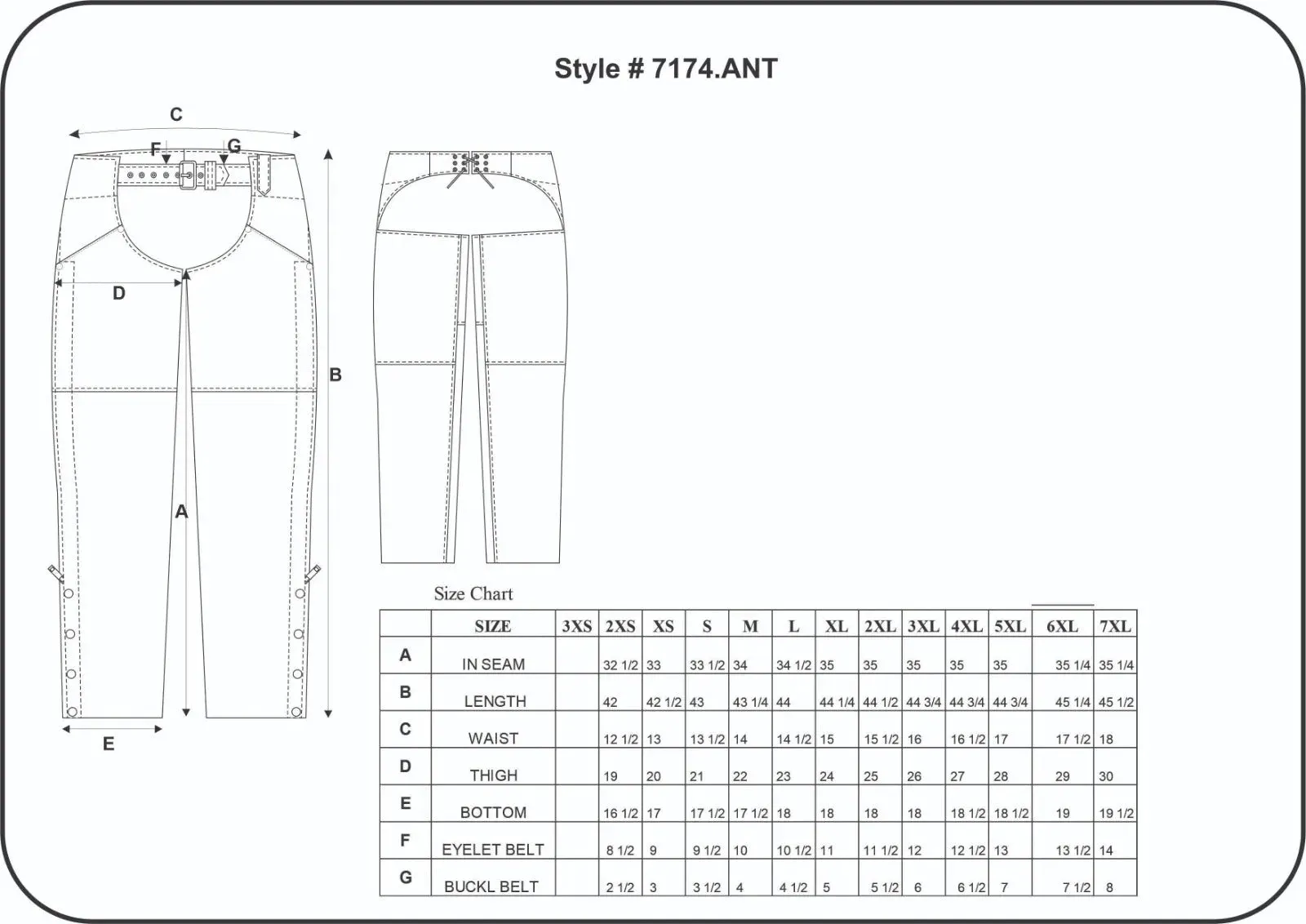 Vixen - Ladies Premium Lambskin Leather Chaps - Image 3